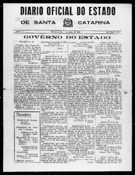 Diário Oficial do Estado de Santa Catarina. Ano 2. N° 384 de 01/07/1935