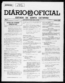 Diário Oficial do Estado de Santa Catarina. Ano 52. N° 12696 de 26/04/1985