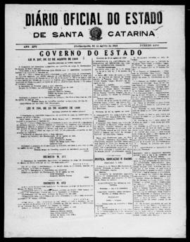 Diário Oficial do Estado de Santa Catarina. Ano 16. N° 4010 de 31/08/1949