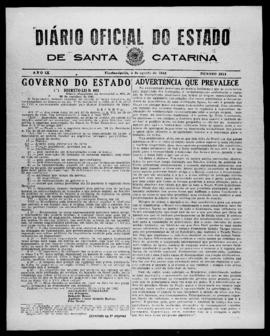 Diário Oficial do Estado de Santa Catarina. Ano 9. N° 2314 de 05/08/1942