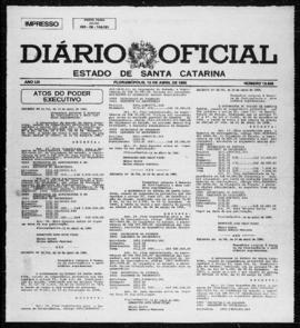 Diário Oficial do Estado de Santa Catarina. Ano 53. N° 12936 de 15/04/1986