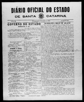 Diário Oficial do Estado de Santa Catarina. Ano 9. N° 2236 de 13/04/1942