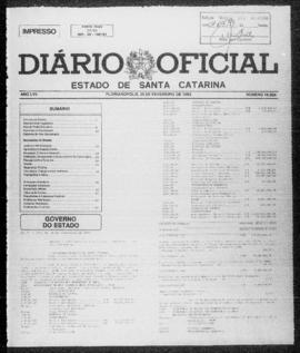 Diário Oficial do Estado de Santa Catarina. Ano 57. N° 14634 de 25/02/1993