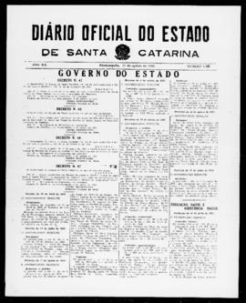 Diário Oficial do Estado de Santa Catarina. Ano 20. N° 4958 de 13/08/1953