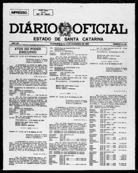Diário Oficial do Estado de Santa Catarina. Ano 53. N° 13105 de 15/12/1986