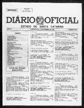 Diário Oficial do Estado de Santa Catarina. Ano 55. N° 14071 de 14/11/1990