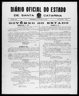Diário Oficial do Estado de Santa Catarina. Ano 6. N° 1489 de 11/05/1939