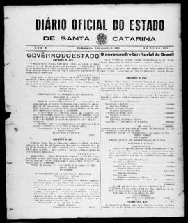 Diário Oficial do Estado de Santa Catarina. Ano 5. N° 1393 de 09/01/1939