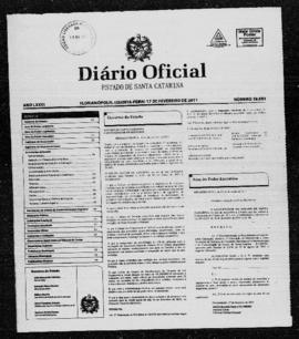 Diário Oficial do Estado de Santa Catarina. Ano 76. N° 19031 de 17/02/2011