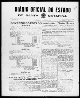 Diário Oficial do Estado de Santa Catarina. Ano 5. N° 1243 de 04/07/1938