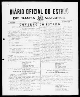 Diário Oficial do Estado de Santa Catarina. Ano 21. N° 5265 de 30/11/1954