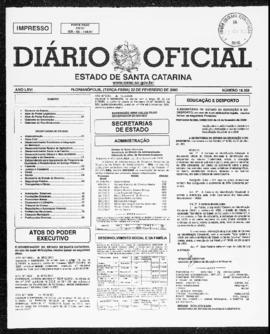 Diário Oficial do Estado de Santa Catarina. Ano 66. N° 16359 de 22/02/2000