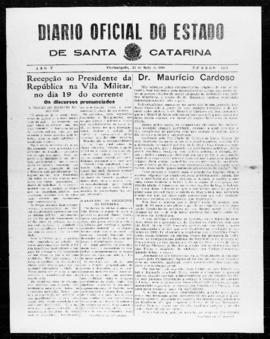 Diário Oficial do Estado de Santa Catarina. Ano 5. N° 1214 de 25/05/1938