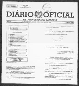 Diário Oficial do Estado de Santa Catarina. Ano 65. N° 15897 de 08/04/1998