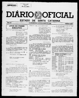 Diário Oficial do Estado de Santa Catarina. Ano 54. N° 13587 de 29/11/1988