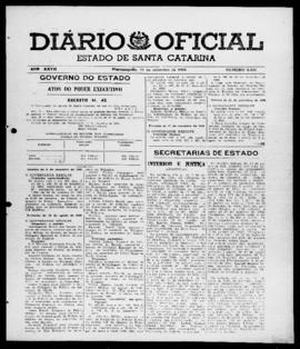 Diário Oficial do Estado de Santa Catarina. Ano 27. N° 6643 de 15/09/1960