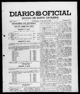 Diário Oficial do Estado de Santa Catarina. Ano 27. N° 6625 de 19/08/1960