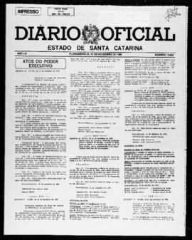 Diário Oficial do Estado de Santa Catarina. Ano 53. N° 13082 de 12/11/1986