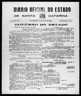Diário Oficial do Estado de Santa Catarina. Ano 3. N° 723 de 29/08/1936