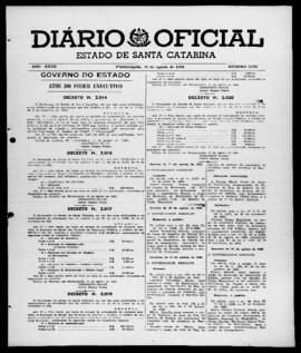 Diário Oficial do Estado de Santa Catarina. Ano 27. N° 6626 de 22/08/1960