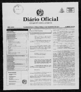 Diário Oficial do Estado de Santa Catarina. Ano 76. N° 19019 de 01/02/2011
