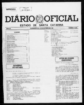 Diário Oficial do Estado de Santa Catarina. Ano 56. N° 14302 de 17/10/1991