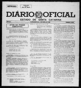 Diário Oficial do Estado de Santa Catarina. Ano 53. N° 12935 de 14/04/1986