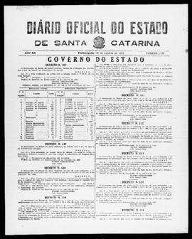 Diário Oficial do Estado de Santa Catarina. Ano 20. N° 5005 de 20/10/1953