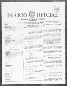 Diário Oficial do Estado de Santa Catarina. Ano 70. N° 17138 de 22/04/2003