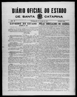 Diário Oficial do Estado de Santa Catarina. Ano 10. N° 2508 de 27/05/1943