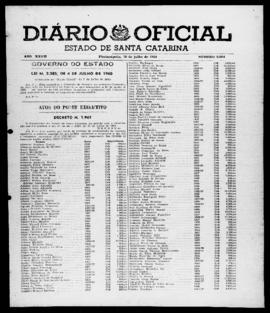 Diário Oficial do Estado de Santa Catarina. Ano 27. N° 6604 de 20/07/1960