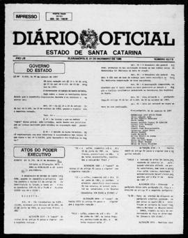 Diário Oficial do Estado de Santa Catarina. Ano 53. N° 13115 de 31/12/1986