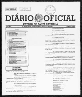 Diário Oficial do Estado de Santa Catarina. Ano 66. N° 16228 de 12/08/1999