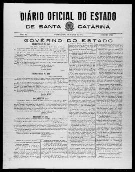Diário Oficial do Estado de Santa Catarina. Ano 11. N° 2722 de 20/04/1944