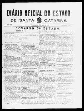 Diário Oficial do Estado de Santa Catarina. Ano 20. N° 4902 de 22/05/1953