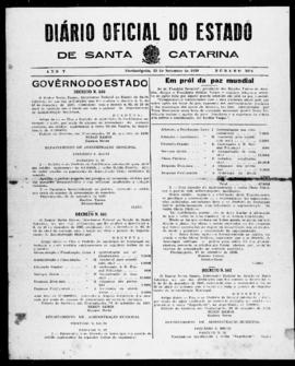 Diário Oficial do Estado de Santa Catarina. Ano 5. N° 1314 de 29/09/1938