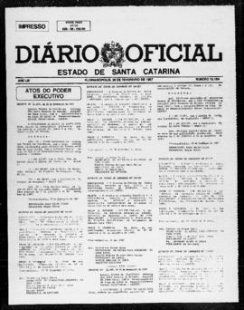 Diário Oficial do Estado de Santa Catarina. Ano 53. N° 13154 de 26/02/1987