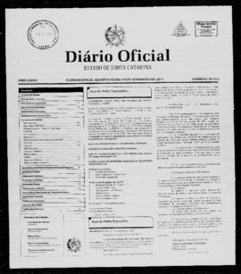 Diário Oficial do Estado de Santa Catarina. Ano 77. N° 19172 de 14/09/2011