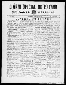 Diário Oficial do Estado de Santa Catarina. Ano 14. N° 3508 de 17/07/1947