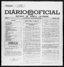 Diário Oficial do Estado de Santa Catarina. Ano 55. N° 14028 de 11/09/1990
