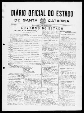 Diário Oficial do Estado de Santa Catarina. Ano 21. N° 5157 de 16/06/1954