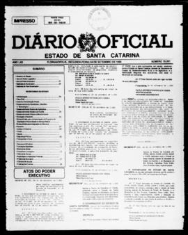Diário Oficial do Estado de Santa Catarina. Ano 62. N° 15261 de 04/09/1995