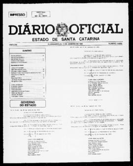 Diário Oficial do Estado de Santa Catarina. Ano 58. N° 14852 de 13/01/1994