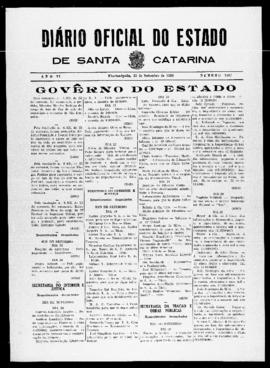 Diário Oficial do Estado de Santa Catarina. Ano 6. N° 1597 de 25/09/1939