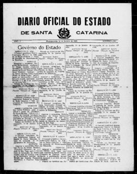Diário Oficial do Estado de Santa Catarina. Ano 1. N° 257 de 21/01/1935
