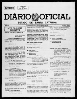 Diário Oficial do Estado de Santa Catarina. Ano 52. N° 12834 de 12/11/1985