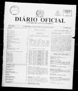 Diário Oficial do Estado de Santa Catarina. Ano 73. N° 18191 de 22/08/2007