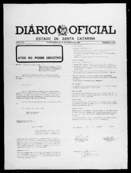 Diário Oficial do Estado de Santa Catarina. Ano 46. N° 11547 de 27/08/1980