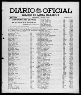 Diário Oficial do Estado de Santa Catarina. Ano 27. N° 6613 de 02/08/1960