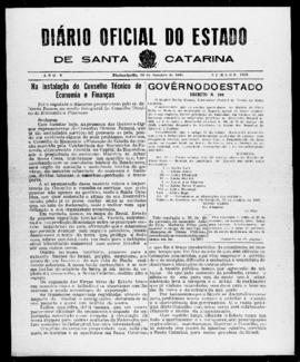 Diário Oficial do Estado de Santa Catarina. Ano 5. N° 1339 de 28/10/1938